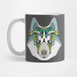 Abstract husky Mug